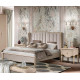 Двуспальная кровать Моника 180х200(капучино эмаль)