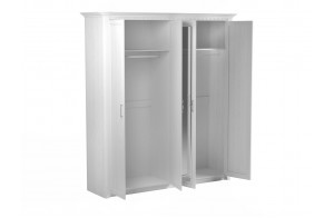 Четырехстворчатый шкаф для одежды Клер, Сосна Андерсен