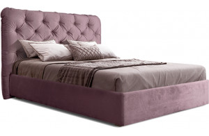 Двуспальная кровать с подъемным механизмом BOGEMIA (лаванда)